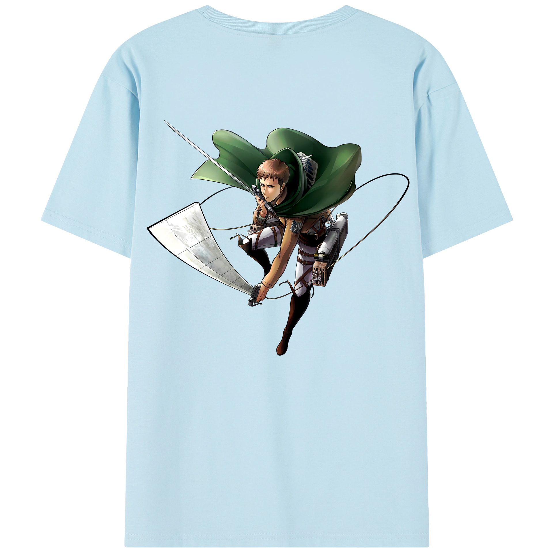 （画像用） 進撃の巨人 Attack on Titan 綿100％半袖Tシャツ（背面プリント）